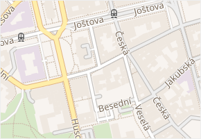 Opletalova v obci Brno - mapa ulice