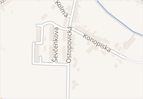 Ostopovická v obci Brno - mapa ulice
