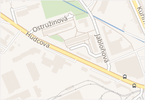 Ostružinová v obci Brno - mapa ulice