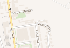 Otiskova v obci Brno - mapa ulice