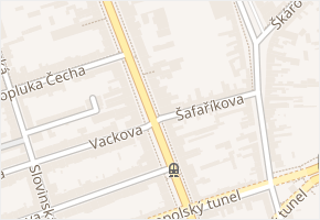 Palackého třída v obci Brno - mapa ulice