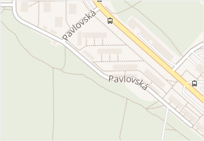 Pavlovská v obci Brno - mapa ulice
