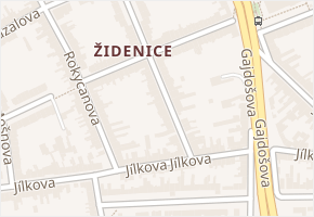 Pechova v obci Brno - mapa ulice