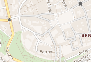 Peroutková v obci Brno - mapa ulice