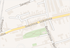 Perunova v obci Brno - mapa ulice