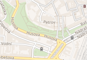 Petrov v obci Brno - mapa ulice