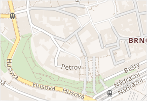 Petrská v obci Brno - mapa ulice