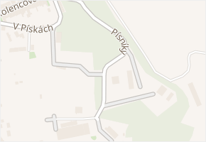 Písníky v obci Brno - mapa ulice