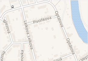 Pivoňkova v obci Brno - mapa ulice