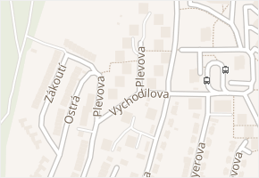 Plevova v obci Brno - mapa ulice