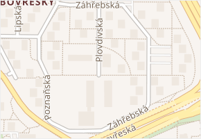 Plovdivská v obci Brno - mapa ulice
