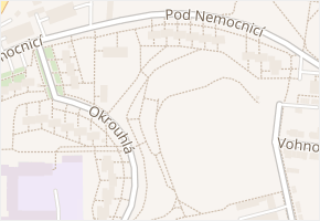 Pod nemocnicí v obci Brno - mapa ulice