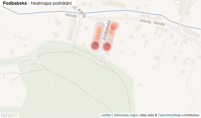 Mapa Podbabská - Firmy v ulici.