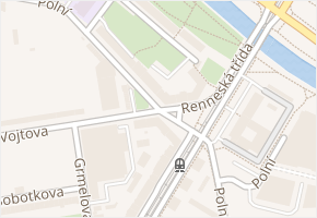Polní v obci Brno - mapa ulice