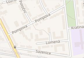 Pompova v obci Brno - mapa ulice