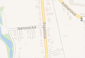 Popelova v obci Brno - mapa ulice