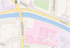 Poříčí v obci Brno - mapa ulice
