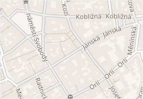 Poštovská v obci Brno - mapa ulice