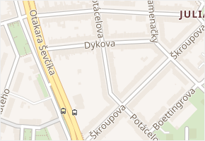Potácelova v obci Brno - mapa ulice