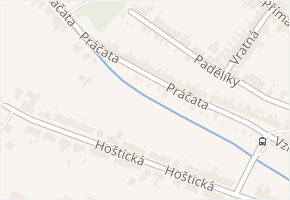 Práčata v obci Brno - mapa ulice