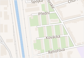 Přední v obci Brno - mapa ulice
