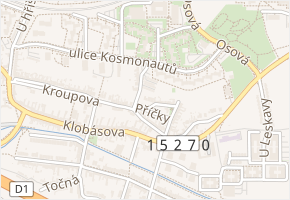 Příčky v obci Brno - mapa ulice