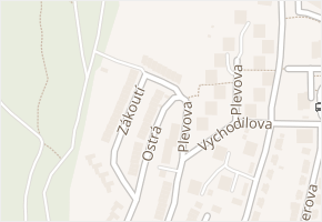 Příkrá v obci Brno - mapa ulice