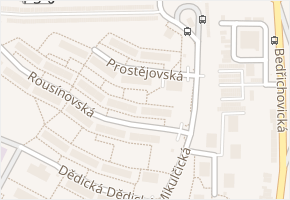 Prostějovská v obci Brno - mapa ulice