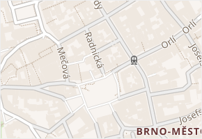 Průchodní v obci Brno - mapa ulice