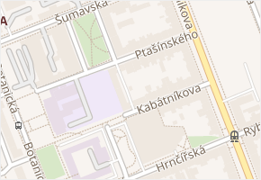 Ptašínského v obci Brno - mapa ulice