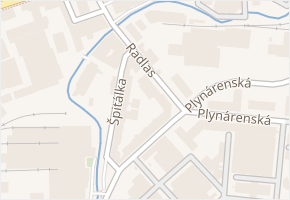 Radlas v obci Brno - mapa ulice