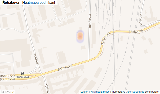 Mapa Řehákova - Firmy v ulici.