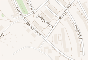 Rerychova v obci Brno - mapa ulice