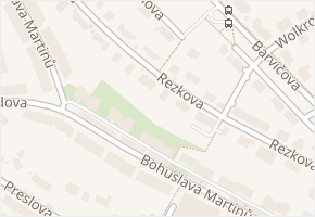 Rezkova v obci Brno - mapa ulice