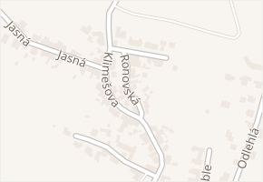 Ronovská v obci Brno - mapa ulice