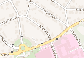 Roubalova v obci Brno - mapa ulice