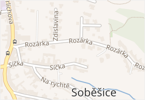 Rozárka v obci Brno - mapa ulice