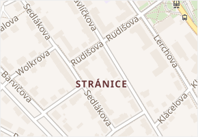 Rudišova v obci Brno - mapa ulice