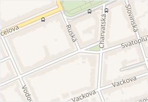 Ruská v obci Brno - mapa ulice