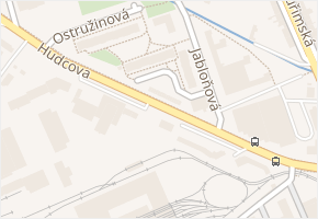 Rybízová v obci Brno - mapa ulice