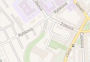 Rybkova v obci Brno - mapa ulice
