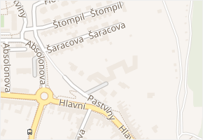 Šaracova v obci Brno - mapa ulice