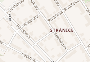 Sedlákova v obci Brno - mapa ulice