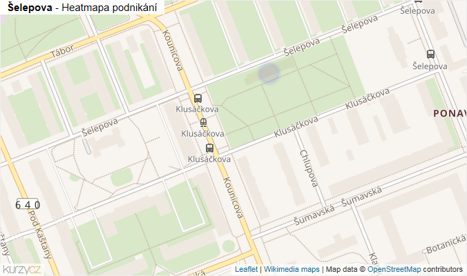 Mapa Šelepova - Firmy v ulici.