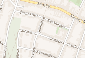 Šeránkova v obci Brno - mapa ulice