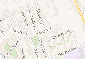 Škrétova v obci Brno - mapa ulice