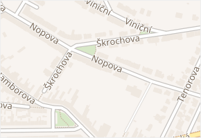 Škrochova v obci Brno - mapa ulice