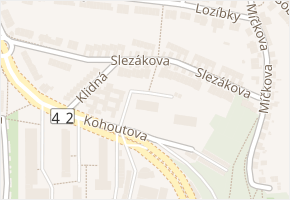 Slezákova v obci Brno - mapa ulice