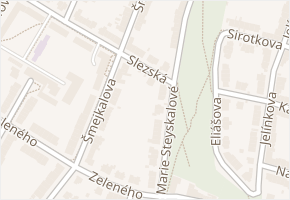 Slezská v obci Brno - mapa ulice
