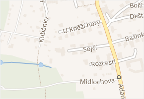 Sojčí v obci Brno - mapa ulice